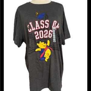 Disney Parks 2026 Winnie The Pooh Class Of 2026 Graduation Shirt Size